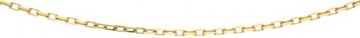 Złoty pełny kuty łańcuszek ankier 55 cm 585 14 k