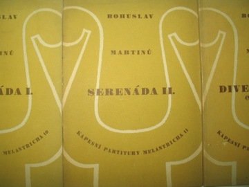 Martinu SERENADA I - II - IV partytury sekstet