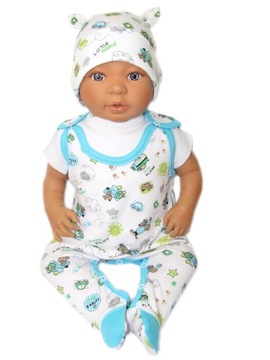 ŚPIOCHY NIEMOWLĘCE ŚPIOSZKI BAWEŁNIANE r.62 /9/