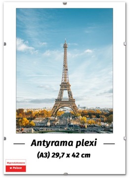 ANTYRAMA 29,7x42 cm ANTYRAMY A3, RAMKA NA ZDJĘCIA