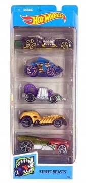 23 HOT WHEELS PIĘCIOPAK 5 AUT pack STREET BEASTS
