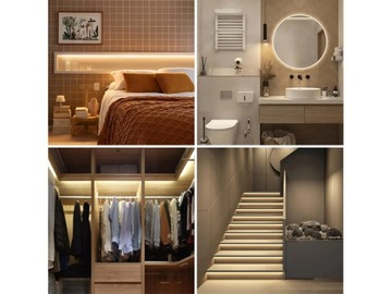 Zestaw Taśma LED 7W/m 24V COB Jednolita 4000K Neutralna 5m Pilot Sterownik