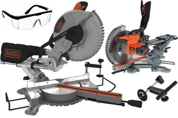 BLACK DECKER BES710 PIŁA UKOŚNICA PILARKA 254MM 2100W +LED+OKULARY+ZACISK