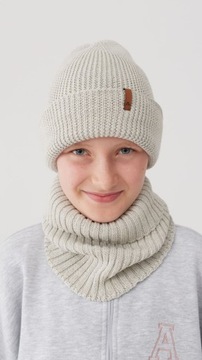 Czapka HARRY - 100% wełna merino - GREY