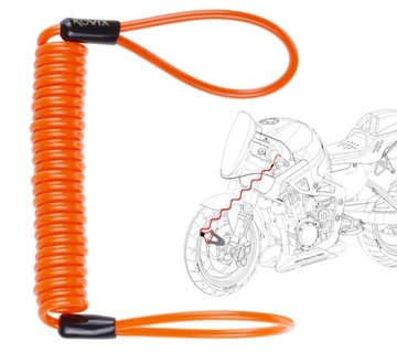 Замок тормозного диска с сигнализацией KOVIX KS6, зеленая флюоресцентная батарейка