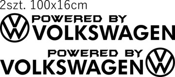 Naklejka Powered By Volkswagen 2szt. 100x16cm