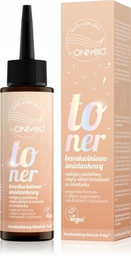 ONLYBIO Hair in Balance Toner Brzoskwiniowo - Śmietankowy 100ml