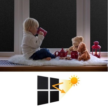 ПРОЧНАЯ МАТОВАЯ ФОЛЬГА РАЗМЕРАМИ 200 X 90 СМ. ТЕМНЕЮЩАЯ ФОЛЬГА 100%