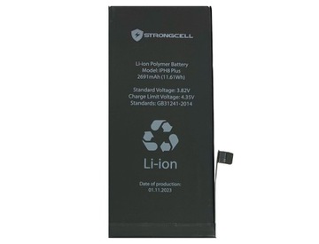 Аккумулятор iPhone 8 Plus, A1864 A1865 STRONGCELL 2691 мАч дата производства 11/2023