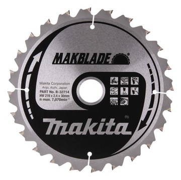 Makita B-32714 Tarcza tnąca MAKBLADE 216x30mm 24Z
