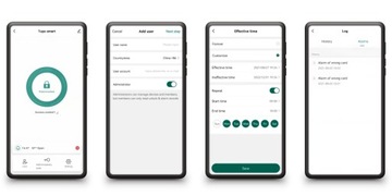 Zamek Kodowy Klawiatura Szyfrator Czytnik Kart RFID WiFi TUYA Palec