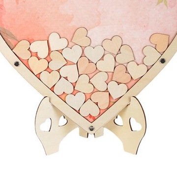 Гостевая книга на свадьбу Уникальная книга для особых свадебных мероприятий Розовое сердце