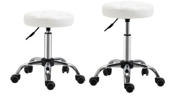 БЕЛЫЙ КОСМЕТИЧЕСКИЙ РЕГУЛИРУЕМЫЙ КОСМЕТИЧЕСКИЙ СТУЛ