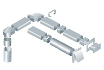Вентиляционный канал плоский 110/55 мм 1,5 м ВЕНТС