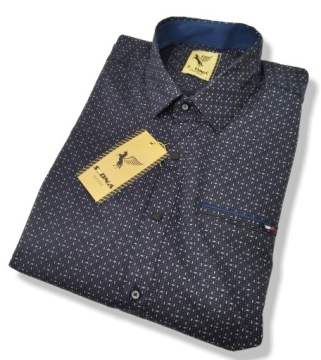 РУБАШКА МУЖСКАЯ, ТЕМНО-СИНЯЯ, КОРОТКИЙ РУКАВ, SDN 854 M 39/40