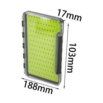 Lekkie pudełko wędkarskie Fly o wymiarach 7,7 x 4,9 x 0,8 cala A