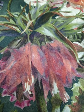 Моющиеся обои, яркие цветы, 3D флизелин.