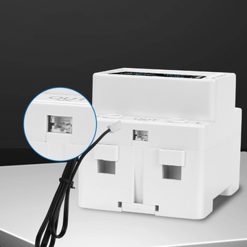 Inteligentny licznik energii prądu watomierz przekaźnik 63A LCD TUYA WiFi