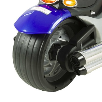 Детский мотоцикл на аккумуляторе CHOPPER 2 мотора Светодиодная доска