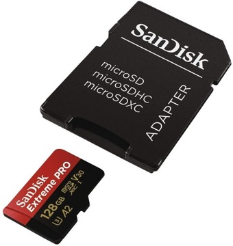 Film 4K Super Szybka Karta SanDisk 128GB microSDXC