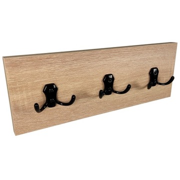WIESZAK 40 CM UBRANIA PRZEDPOKÓJ DĄB SONOMA CZARNY