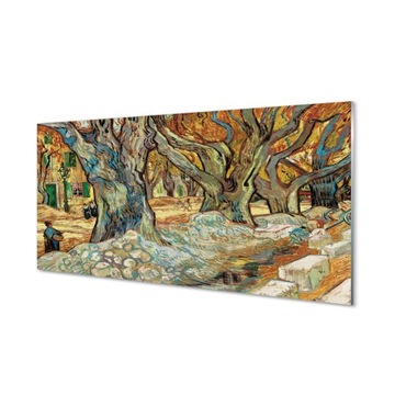 Ochronny panel szklany Sztuka miejski rynek 100x50