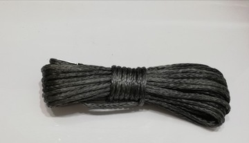 Lina syntetyczna do wyciągarki, karbonowa 6mm 15mb