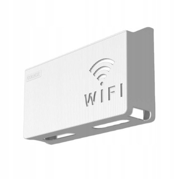 UCHWYT ŚCIENNY PÓŁKA na ROUTER WIFI SWITCH BIAŁA