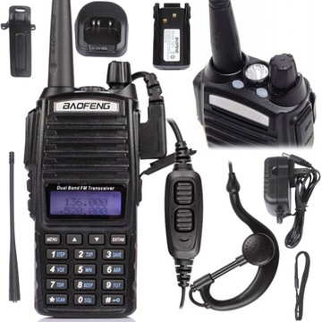 Baofeng UV-82 HT 5W Радио-сканер полицейской скорой помощи скорой помощи