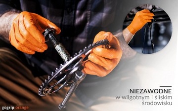 GOGRIP НИТРИЛОВЫЕ ПЕРЧАТКИ STRONG ORANGE XL