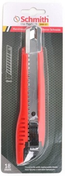 NÓŻ OSTRZE ŁAMANE DO TAPET UNIWERSAL 18mm SCHMITH