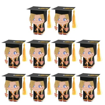 Czapka Graduacyjna Absolwent Cukierki Pudełko