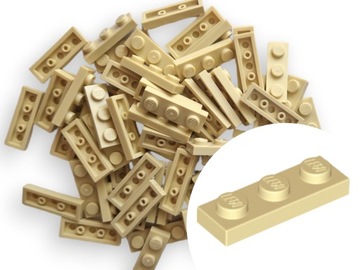 LEGO 3623 PLATE 1x3 Płytka TAN Piaskowy 20 szt