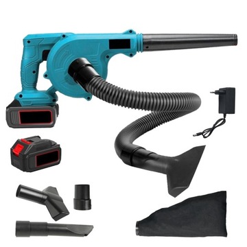 БЕСПРОВОДНАЯ АККУМУЛЯТОРНАЯ ВОЗДУХОДУВКА ДЛЯ САДОВЫХ ЛИСТ 2В1 42В 1200МАЧ+2AKU