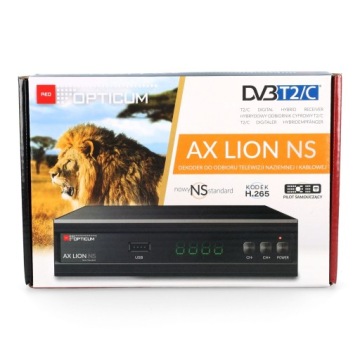 ДЕКОДЕР-ТЮНЕР DVB-T/T2 и DVB-C OPTICUM AX LION NS