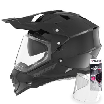 NOX N312 METALIK KASK MOTOCYKLOWY CROSS PINLOCK L