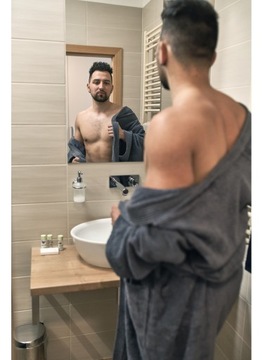 Interkontakt Szlafrok męski KIMONO Czekolada S