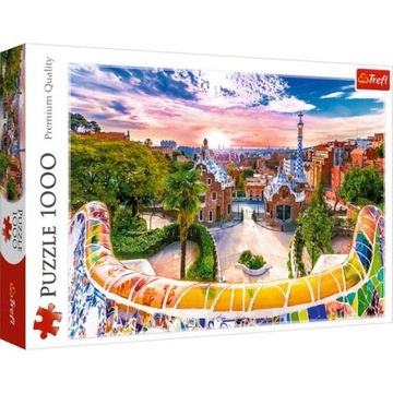 Puzzle TREFL 1000 Zachód słońca nad Barceloną