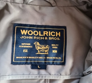 WOOLRICH MODNY PŁASZCZ TRENCZ L