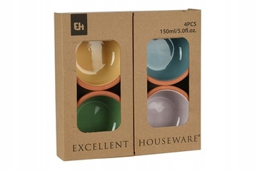 ТЕРМОСТОЙКИЕ ЧАШИ ДЛЯ ВЫПЕЧКИ, 4 ШТ.