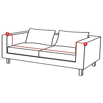 ЧЕХОЛ НА ДИВАН, 3-МЕСТНЫЙ ДИВАН, СЕРЫЙ ЭЛАСТИЧНЫЙ ВЕЛЮР, ПРЕМИУМ