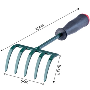 НАБОР САДОВЫХ ИНСТРУМЕНТОВ 5-в-1 ГРАБЛИ ЛОПАТА ГВОЗДРЕЗЫ KADAX