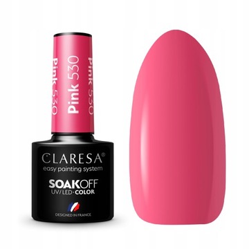 Лак для ногтей Claresa гибридный РОЗОВЫЙ 530 5г