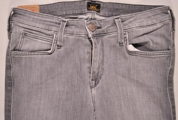 LEE spodnie SKINNY regular grey SCARLETT W29 L35