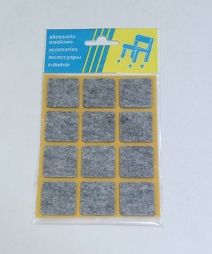 PODKŁADKI POD MEBLE KRZESŁA FILCOWE KWADRAT
