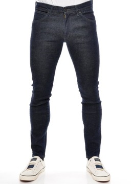 WRANGLER spodnie SKINNY navy jeans BRYSON W27 L32
