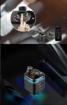 FM-передатчик FEEGAR Q200 Pro QC4.0 ЗАРЯДНОЕ УСТРОЙСТВО 42 Вт