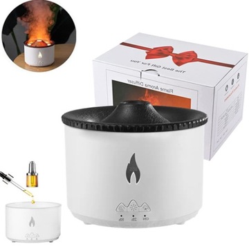 VOLCANO DIFFUSER FLAME LAMP AIR CLOUD HUMIDIFIER,ULTRASONIC ATOMIZING