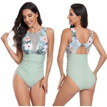 WYSZCZUPLAJĄCY DAMSKI STRÓJ KĄPIELOWY JEDNOCZĘŚCIOWY BIKINI ODKRYTE PLECY