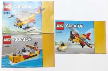 LEGO INSTRUKCJA CREATOR 31029 HELIKOPTER TRANSPORT